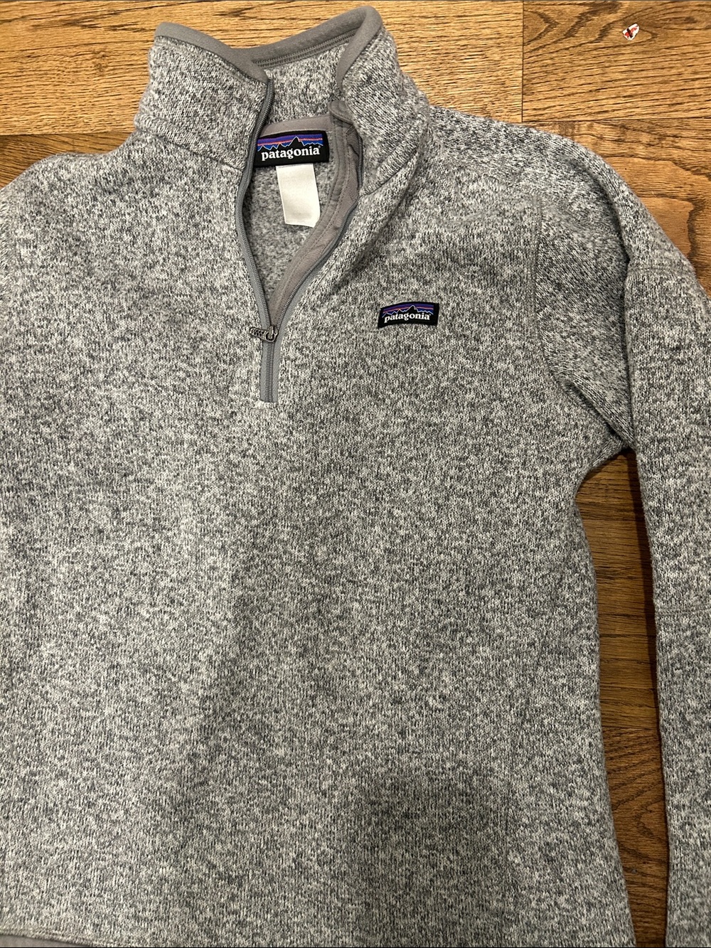 Patagonia Better Sweater Gray Quarter-Zip Fleece Sweater